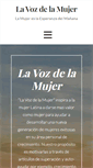Mobile Screenshot of lavozdelamujer.com
