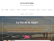 Tablet Screenshot of lavozdelamujer.com